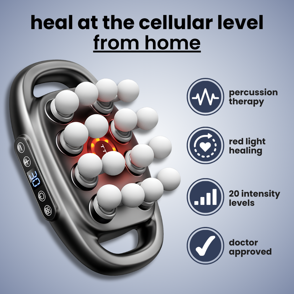 16-Head Deep Tissue Massage Gun for Muscle Recovery”
