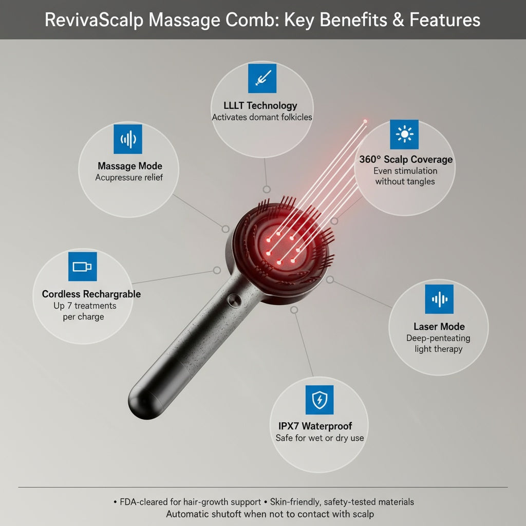 RevivaScalp Massage Comb