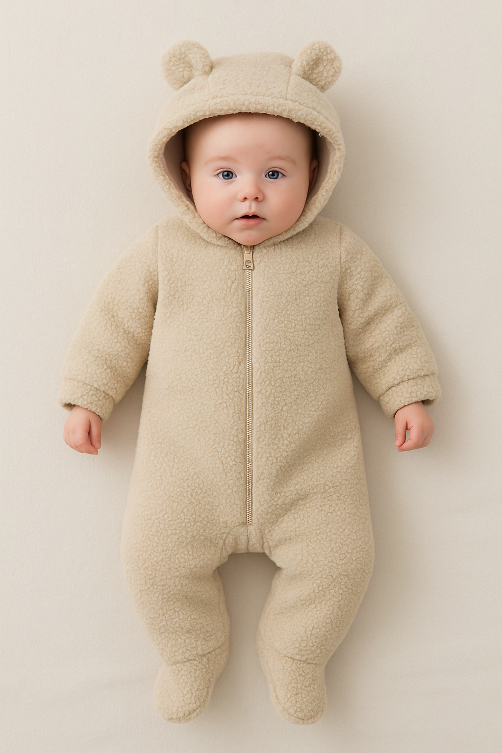 Winter Warm Hoodied Baby Rompers