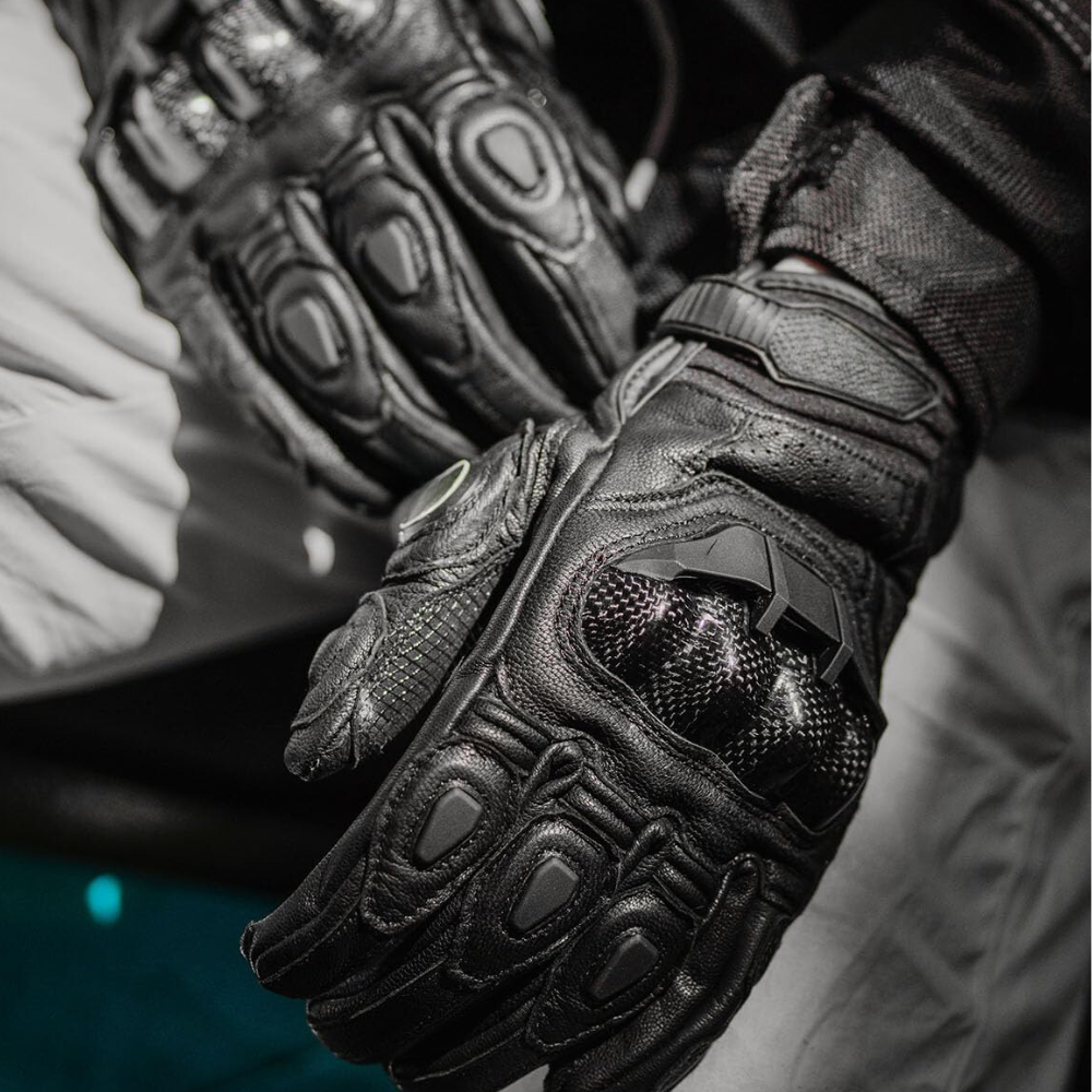 Premium Leather Motorcycle Gloves