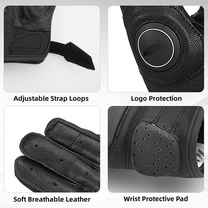 Premium Leather Motorcycle Gloves